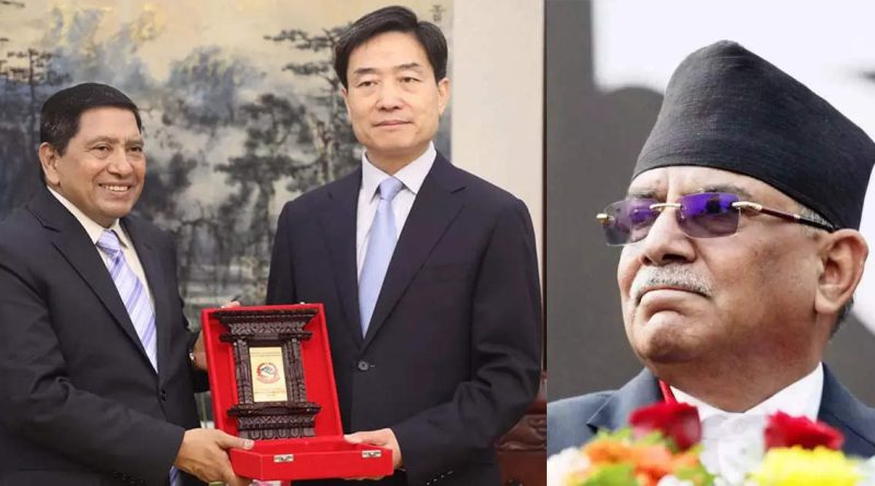 nepal china bri news hindi nepal deputy pm narayan kaji shrestha praise bri amid prachanda china visit